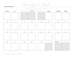 children's book template ouas square page pb template