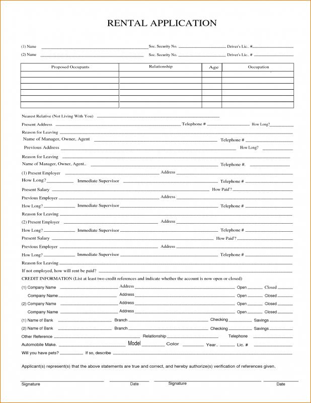 1 page rental agreement