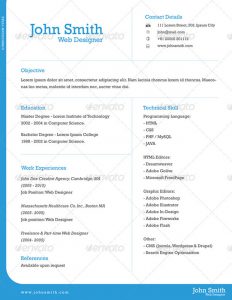 page resume template one page resume