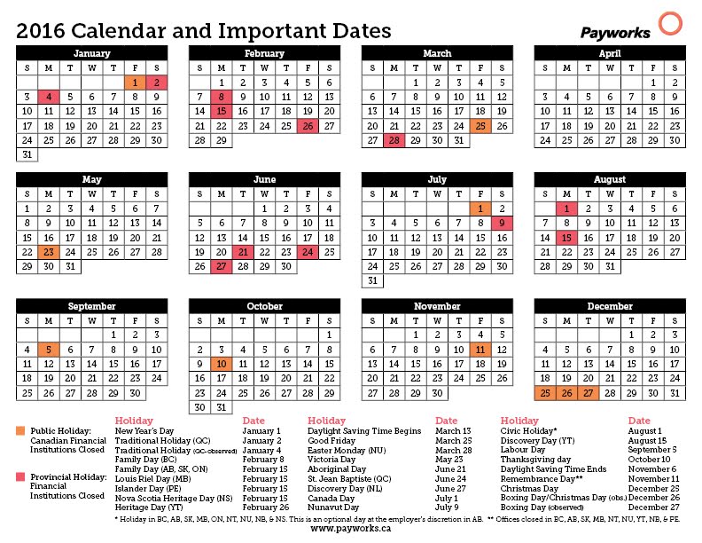 2016 biweekly payroll calendar