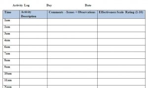 hour planner activitylogexample