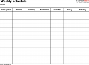 hour schedule template schedule templates schedule template hrufvx