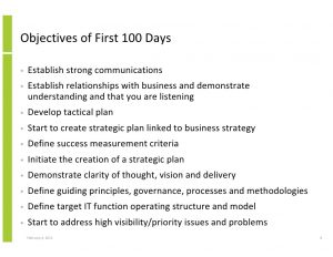 day action plans the first days for a new cio using the innovation value institute it capability maturity framework to define a roadmap