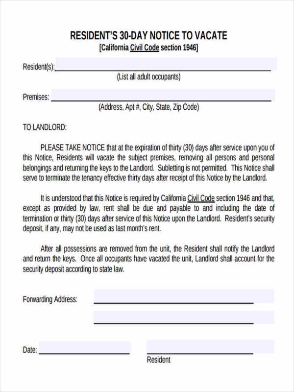 30 Day Eviction Notice Fill Out And Sign Printable Pdf Template Free 7 Sample Of 30 Day