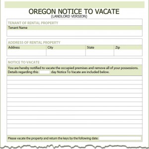 30 day notice to vacate template