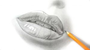 d pencil drawings drawing with pencil how i draw lips realistic pencil drawing youtube