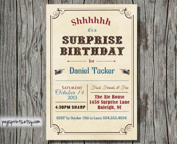 40th birthday invitations for him