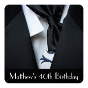 th birthday invitations for him black tuxedo mens th birthday party invitation rdfefbbaefdd zkf