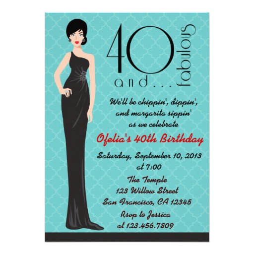 40th Birthday Invitations For Him | Template Business