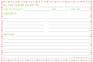 x postcard template recipe card template ttnejm