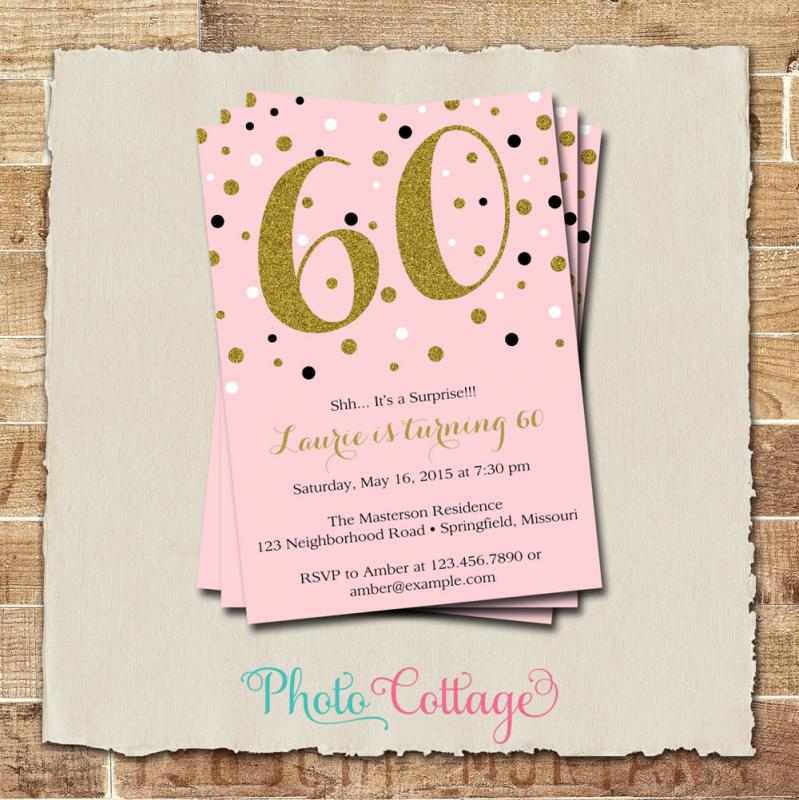 60 th birthday invites