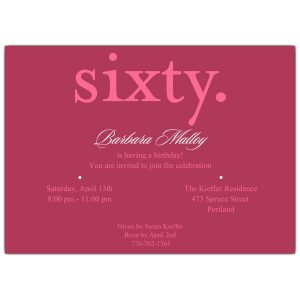 th birthday invitation sixty pink th birthday invitations p p z