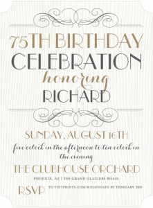 th birthday invites