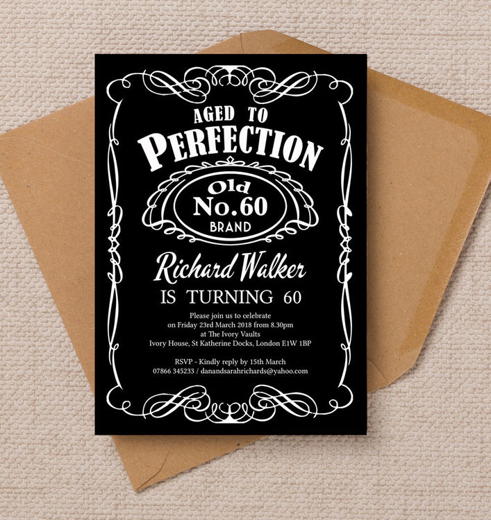 60th Birthday Invites Template Business