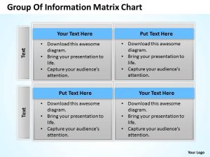 day action plan business process consulting group of information matrix chart powerpoint templates slide