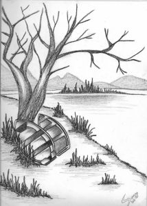 abstract pencil drawings pencil drawing of natural scenery simple pencil drawings nature pictures of drawing sketch pencil