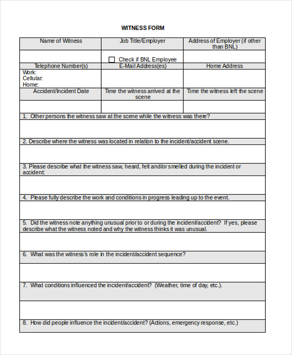 accident investigation form