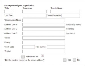 accident reporting template report of a dangerous accident template