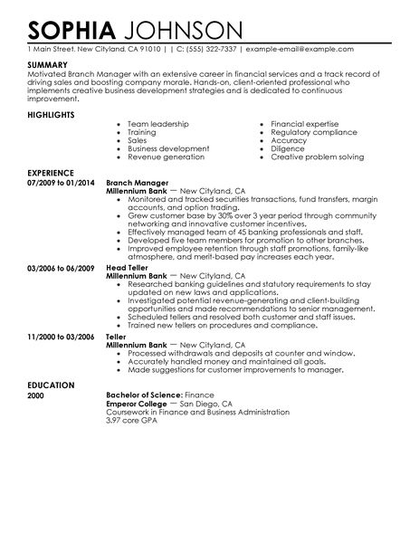 accounting resume template