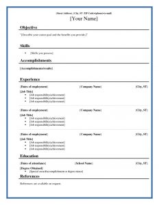 accounting resume template chronological resume template word with chronological resume format template