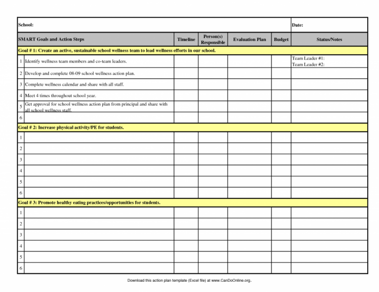 Action Plan Template 