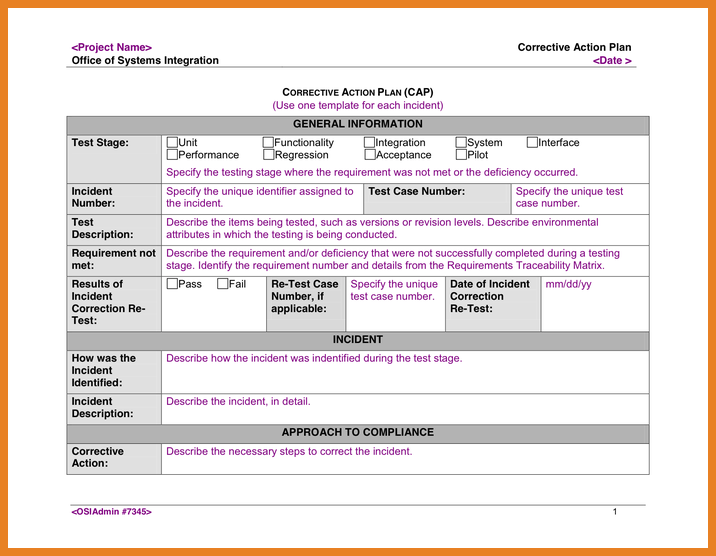 action plan template excel