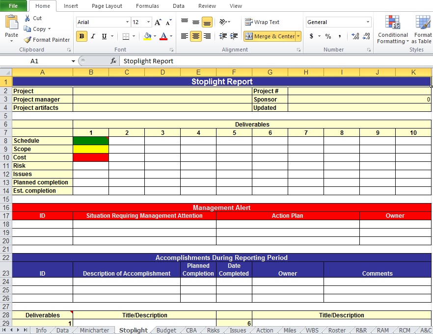 action plan template excel