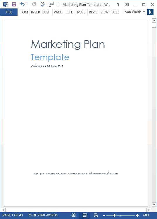 action plan template word