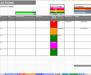 action plan templates excel