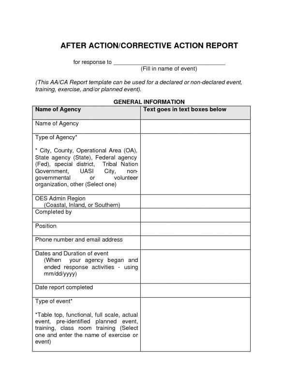 after action report template