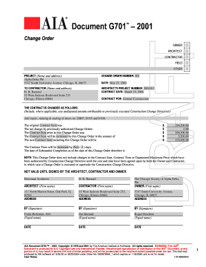 aia change order form