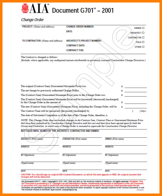 aia change order form aia change order form aiaco