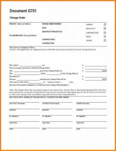 aia change order form change order form template aia g change order