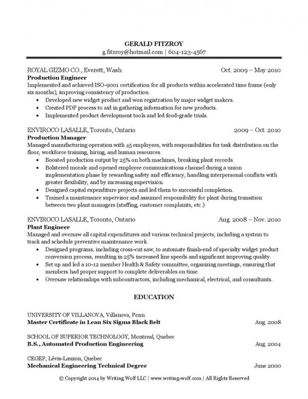 Aircraft Mechanic Resume