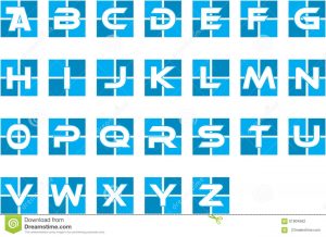 alphabet letters template blue initial alphabet corporate logo pick your letter template