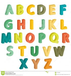 alphabet letters to color colorful letters