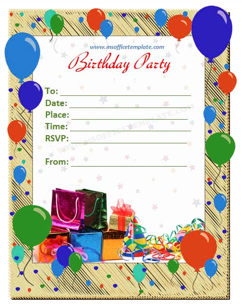 anniversary invitation template