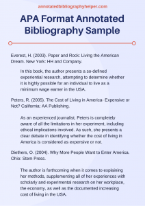 annotated bibliography template apa apa format annotated bibliography sample