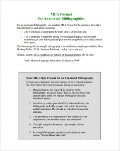 annotated bibliography template mla annotated bibliography template