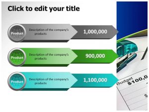 annual budget template slide