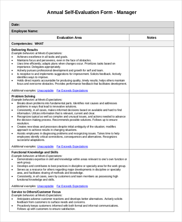 annual-performance-review-employee-self-evaluation-examples-template-business