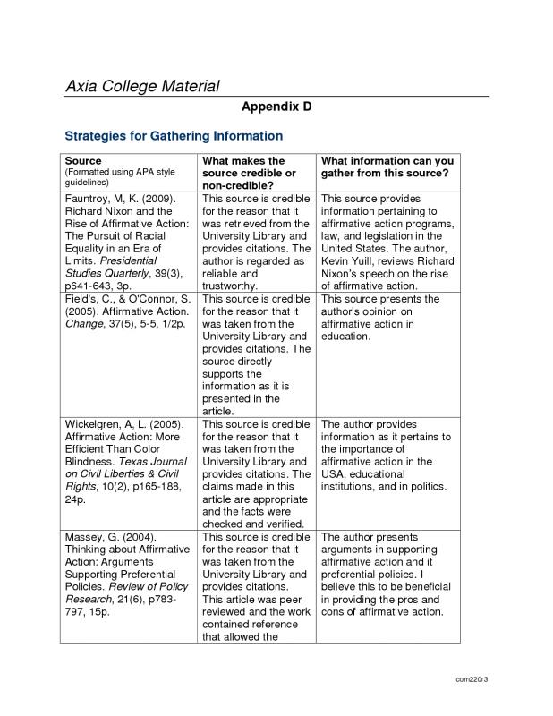 sample appendices in research paper