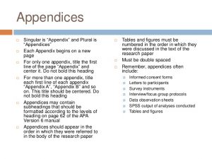 apa appendix format apa version quick guide