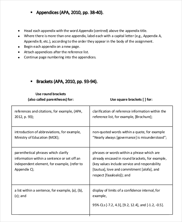 what is appendix in research work