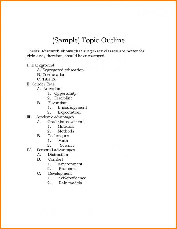 apa paper outline