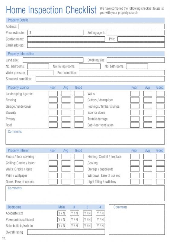 Apartment Checklist Pdf | Template Business