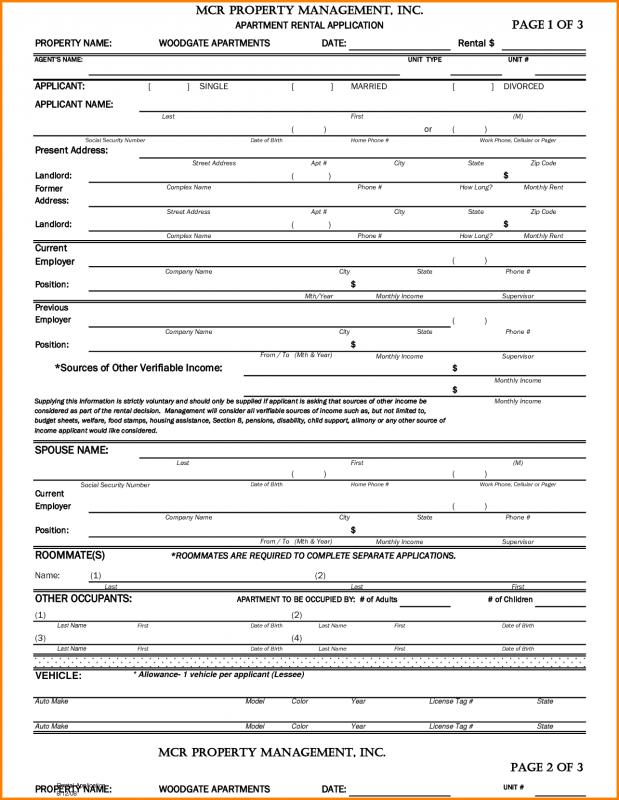 apartment rental agreement