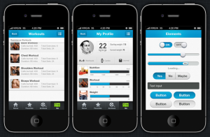 app design template ios fitness app design template