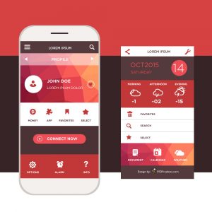 app design template mobile l