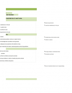 applicant form template interview evaluation form